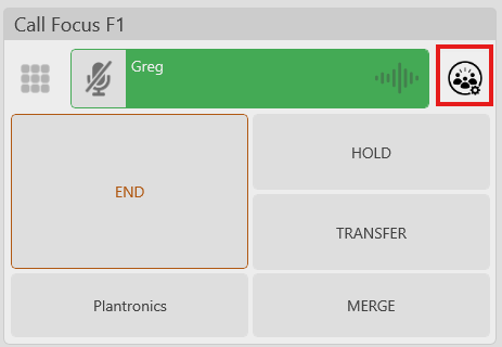 Call Control Access from Call Focus